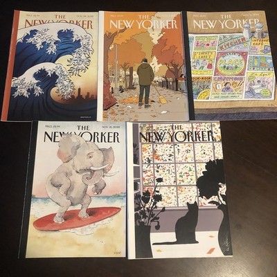 The New Yorker Magazin November 2022 Komplett-Set (5 Hefte) Hokusai Wave Cover