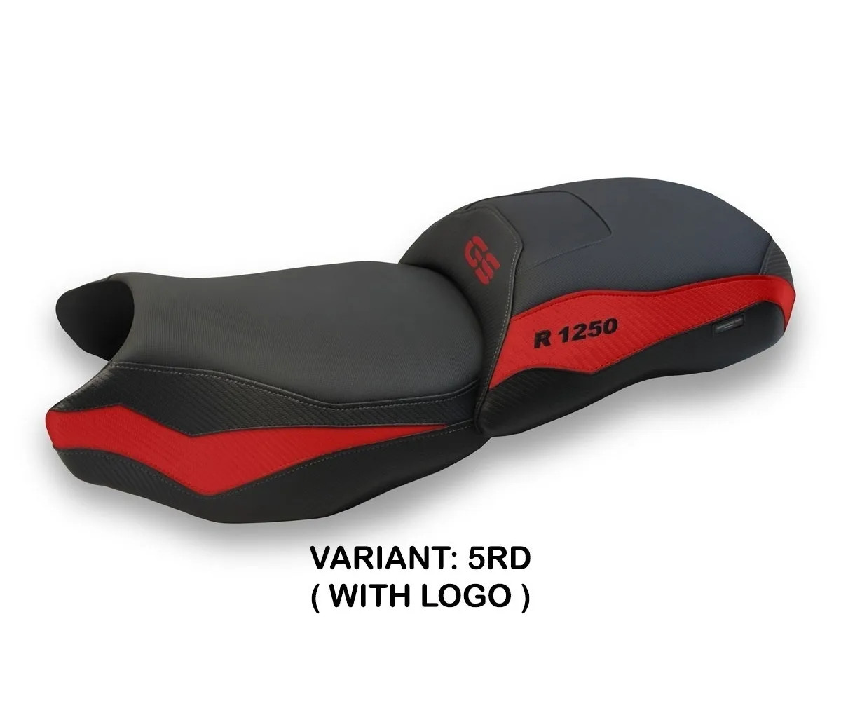 Seat saddle cover Dobbiaco Red (RD) TPZ Italia for BMW R 1250 GS 2019 > 2023 9a