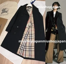 BURBERRY Trench Coat Authentic BURBERRY Heritage UK(No Belt)Black UK0/US00/ITA32