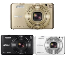 Nikon COOLPIX S7000 vintage digital camera 16MP 20x optical zoom,1080p HD Black