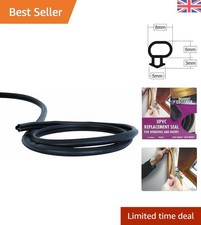 Replacement UPVC Window Seal 6m - Black Rubber Gasket for Enhanced Insulation