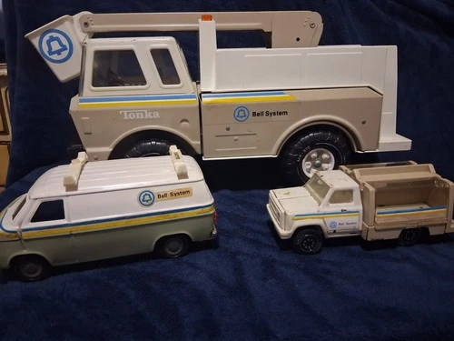 Vintage Bell Atlantic Telephone Company Trucks Lot Of 3 Tonka 70s