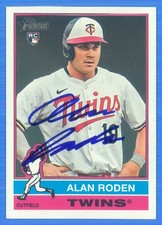 ALAN RODEN Signed/Autographed 2025 Topps Heritage RC Card #544 Twins w/COA c