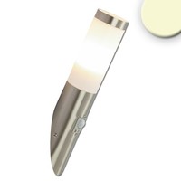 Isoled Wandleuchte Edelstahl, IP44, Pir Bewegungssensor, Warmweiß, Inkl. E27 Led
