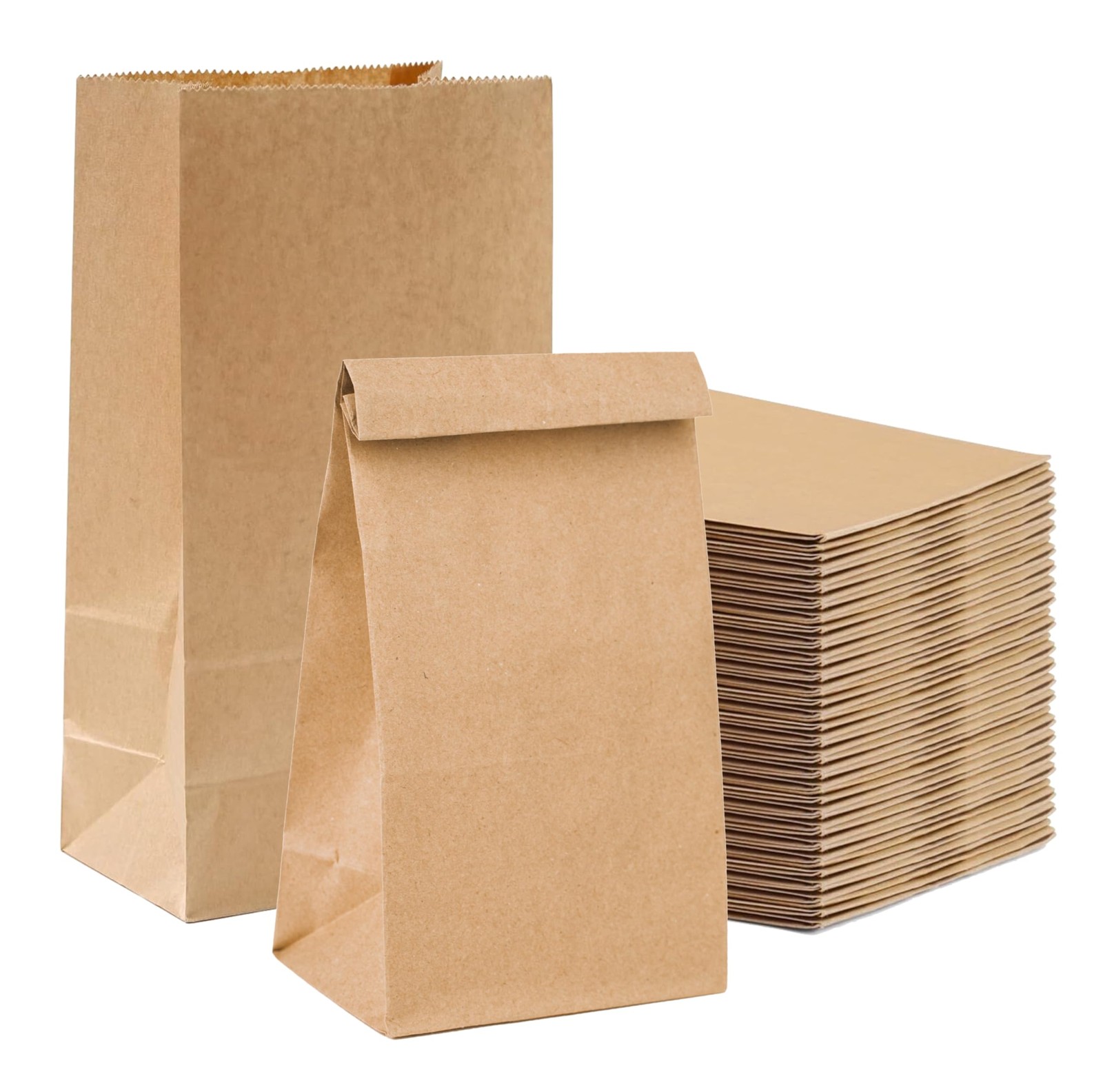 Sacs en papier kraft pochette emballage vrac petit sac brun 50 u