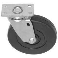 Mavrik StandardDuty 4" Plate Caster Solid polyolefin wheel and hub