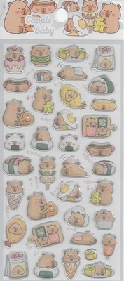 Süße Tiere Aufkleber | Capybara Sticker | Hochwertige wasserdichte Aufkleber (C)