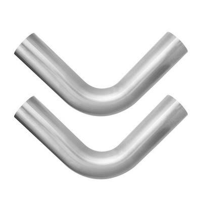2.5'' OD  90 Degree Stainless Steel Exhaust Mandrel Bend Pipe, 2 PCS