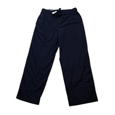 NWT Banana Republic Factory Pants Women's Large Navy Blue Mid Rise Straight Leg