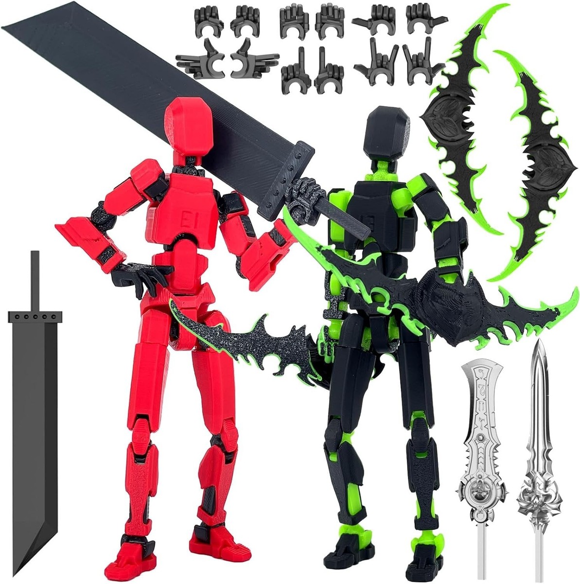 T13 Angel Action Figure Gold, Titan 13 Robot Action Figure Set