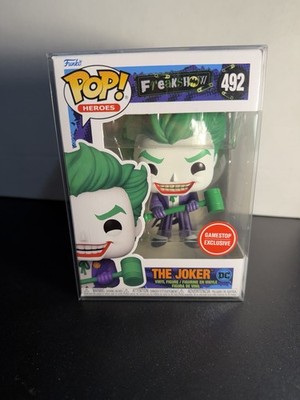 Funko POP! Heroes Freakshow THE JOKER #492 GameStop Exclusive DC Comics