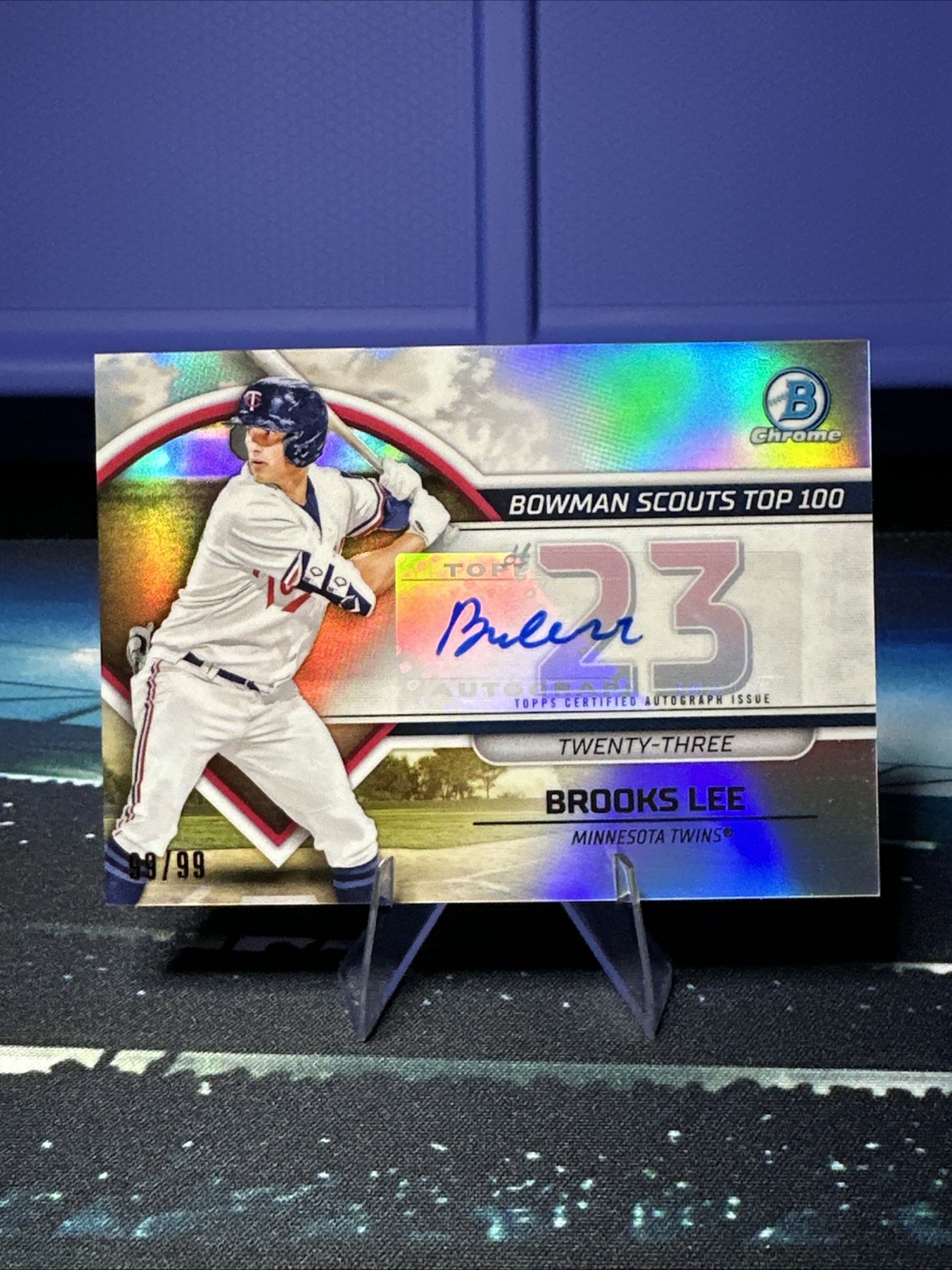 💎2023 Bowman Bowman Scouts Top 100 Brooks Lee #BTP-23 Autographs 99/99 (AU, RC)