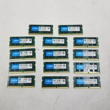 (14) Crucial 32GB DDR4-3200 SODIMM CL22 260-Pin Memory For Laptop CT32G4SFD832A