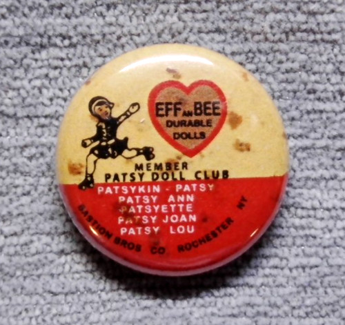 EFFANBEE Patsy Family DOLL 5 pin LOT! 1" diameter Reproduction VINTAGE old stock
