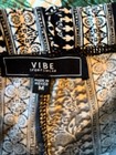 vibes sportwear bohemian black print pants m — photo 6