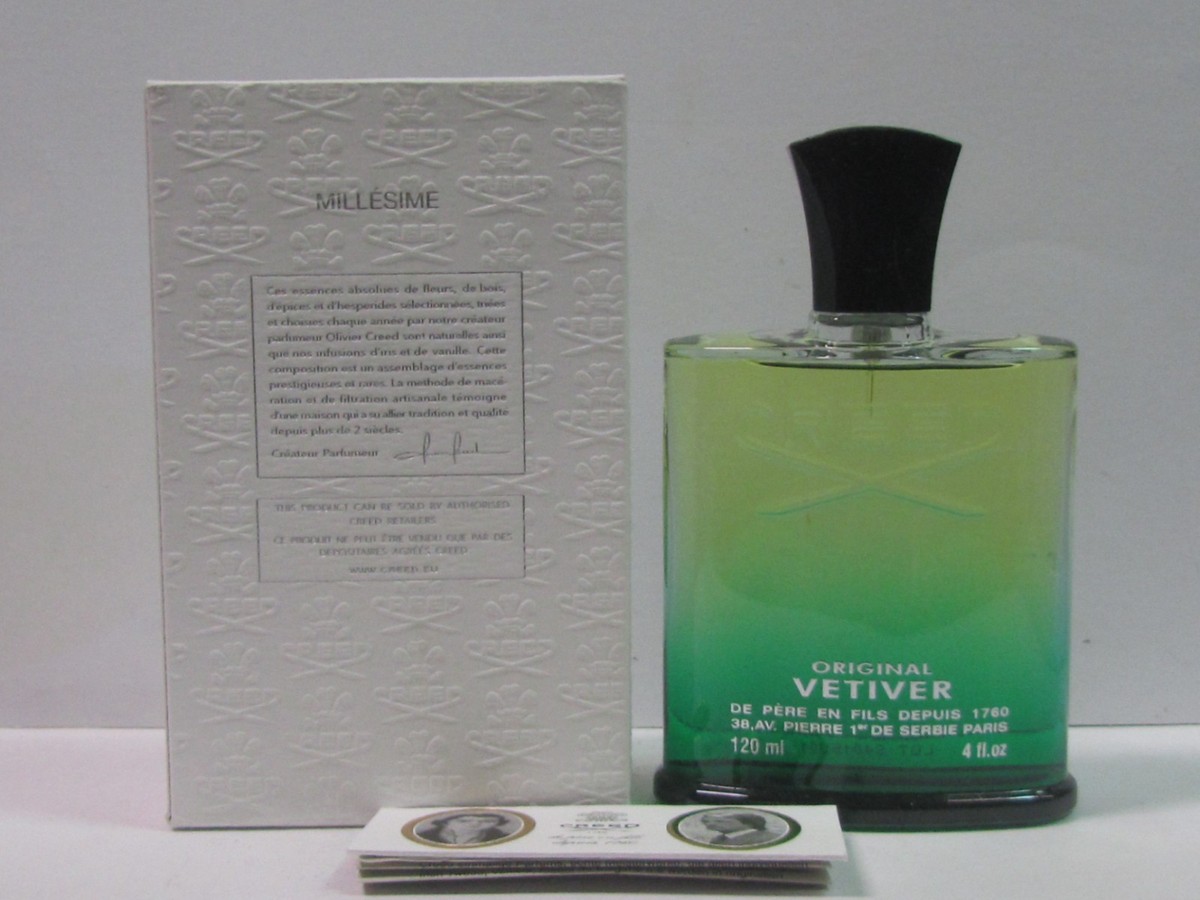 CREED ORIGINAL VETIVER 120ml 男性用香水 Creed Original Vetiver by Creed For Men 4 oz Eau de Parfum Spray