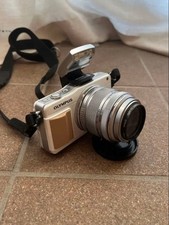 OLYMPUS PEN mini E-PM2 White Mirrorless Camera Lens Kit IS Error As-Is Japan
