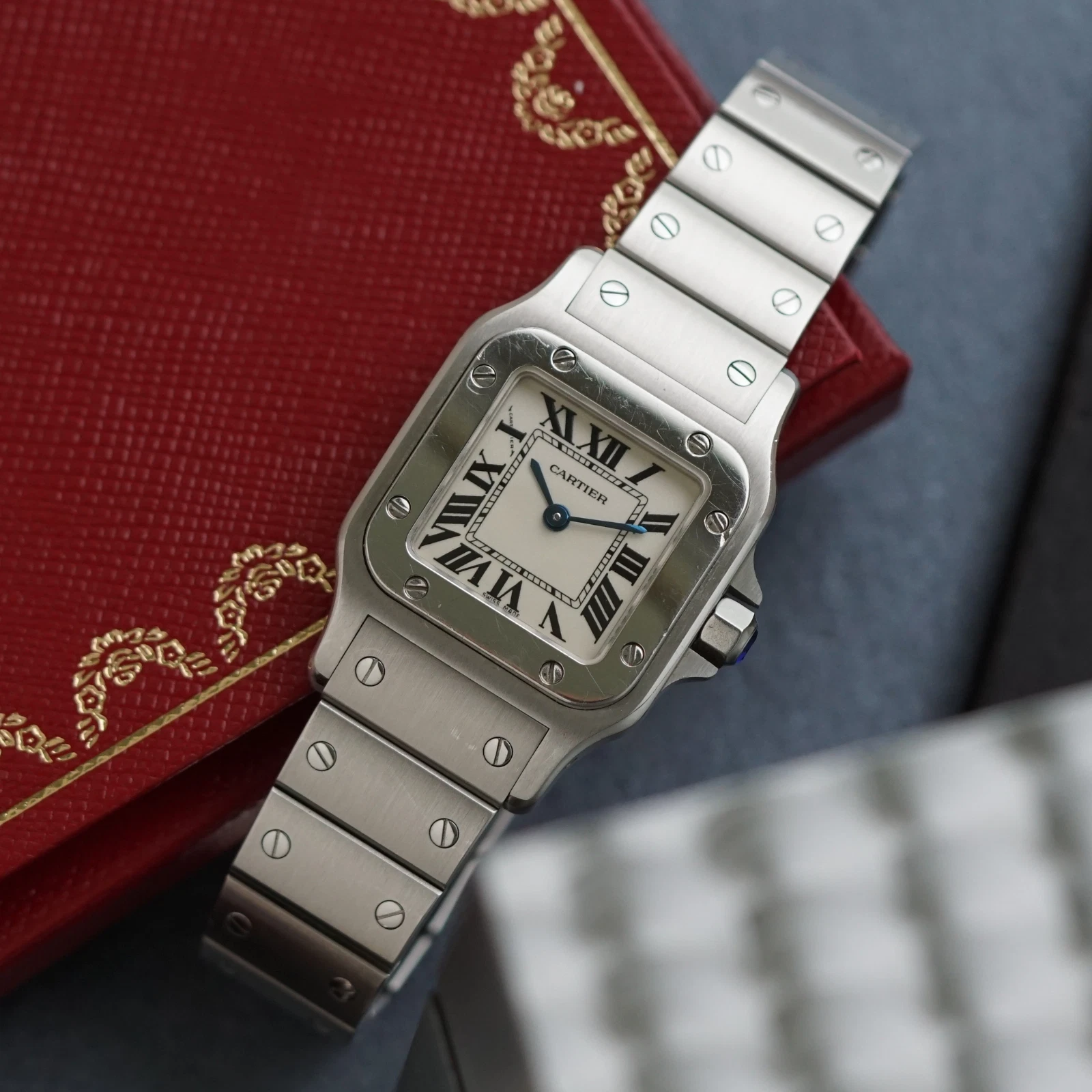Cartier — Cartier Santos Galbee Small Stainless Steel W20056D6 2010 | Papers | Quartz