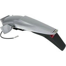 UFO 12-157-23 KT03043340 Enduro Rear Fender with light - silver/black