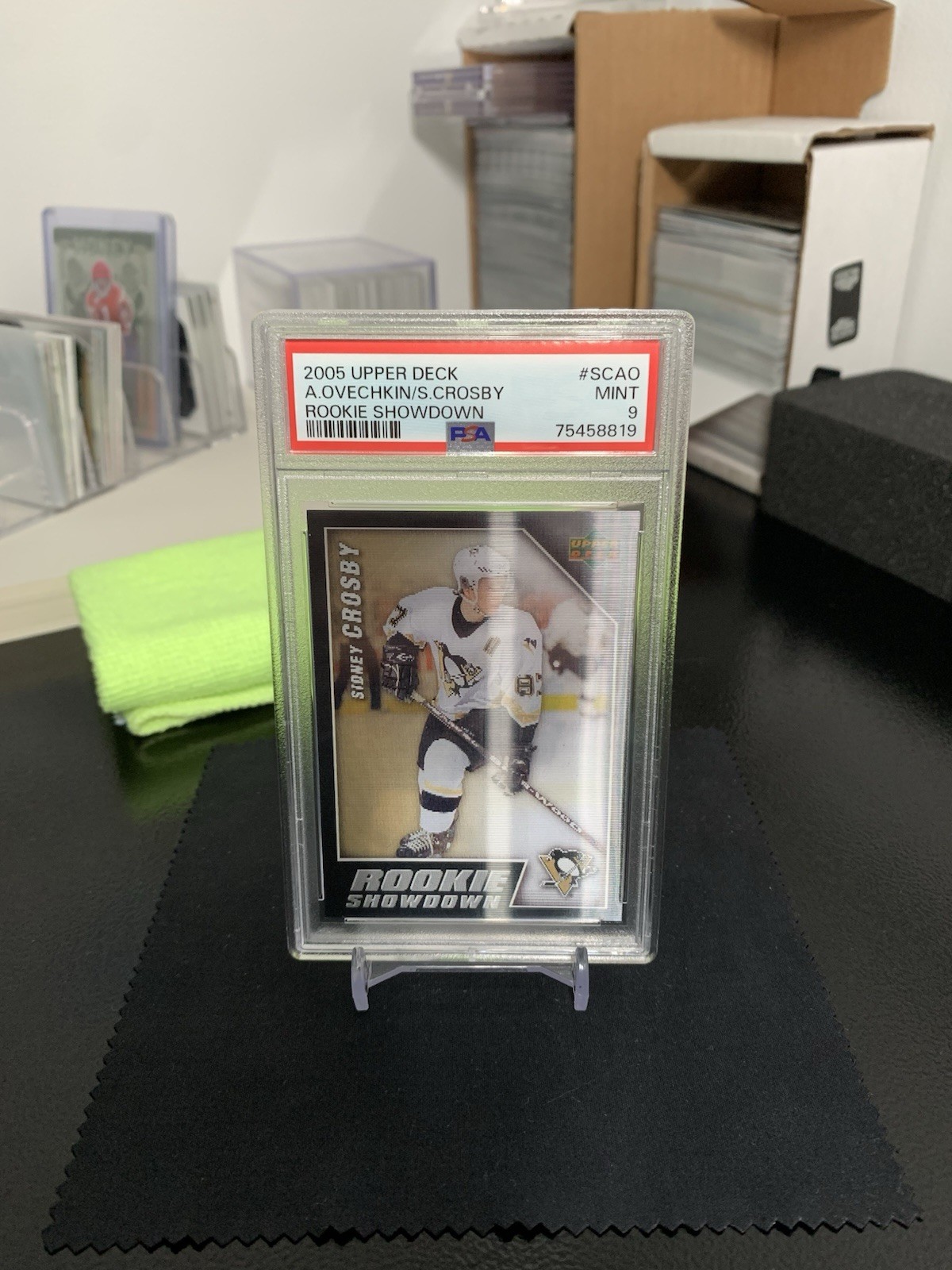 2005 Upper Deck Rookie Showdown Ovechkin Crosby RC #RS-SCAO Capitals Penguins