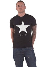 David Bowie T Shirt Blackstar Band Logo Album Cover Official Mens New Black Size