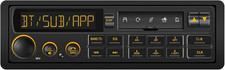 Bluetooth Retro Car Stereo Receiver - Single Din European Classic Look Radio For