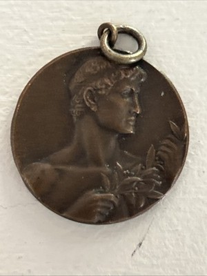 1928 FRANKFURT OLYMPIAD SPORTS SWIMMING AWARD BRONZE BADGE