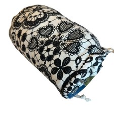 Moby Wrap Baby Carrier Black White Lace Design Bag Instruction Booklet