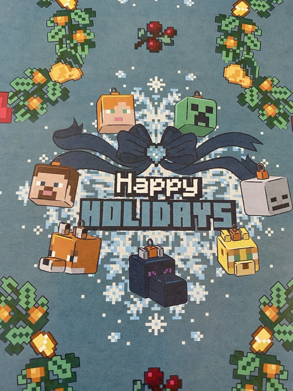 MINECRAFT Christmas Wrapping Paper