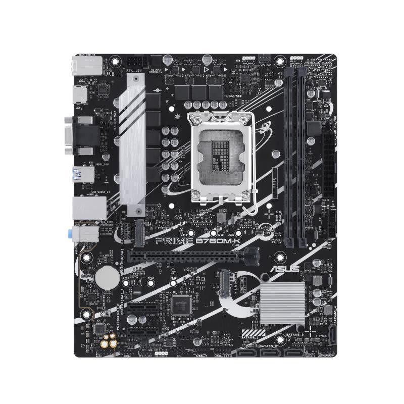 ASUS PRIME B760M-K Intel LGA1700 DDR5 Micro ATX Motherboard