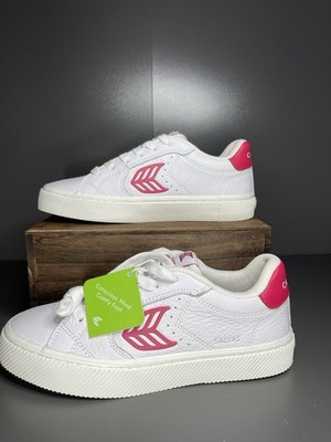 Cariuma Salvas Unisex Casual Sneakers in White Pink - 6 US M - 7.5 US W