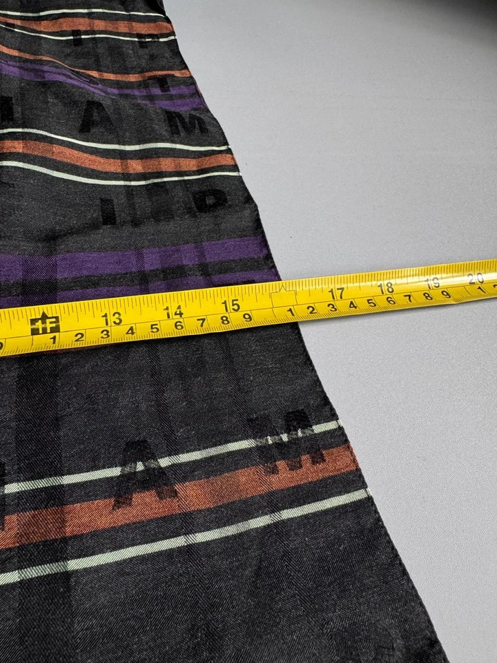 PAUL SMITH MultiColoured SILK & VISCOSE Blend STRIPED SCARF Unisex - Image 3 of 4