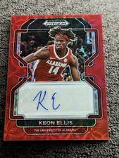 2022-23 Panini Prizm Draft Picks Red /88 Keon Ellis Auto Rookie Cleveland Cavs