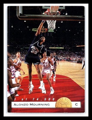 1993-94 Classic Draft Picks Limited Print Alonzo Mourning /74500 Georgetown