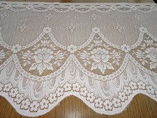 Scheibengardine Gardine im Landhaus Stil Vintage nach Maß 48 x 100/140/150/200cm