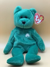 Ty Beanie Baby - ERIN THE IRISH BEAR Stuffed Animal 8.5 Inch NEW MWMTs