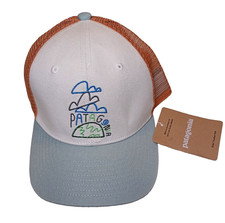 PATAGONIA Kids' Trucker Hat Clouds  Earth Birch White 66032 CBWI FA24 New NWT