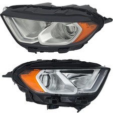 For Ford EcoSport 2018-2022 2023 Headlight Chrome Halogen Left+Right W/LED DRL