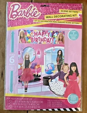 Barbie Scene Setter Happy Birthday Wall Decorating Kit NEW