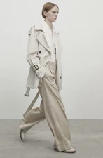 Massimo Dutti Women's Trench Coat New  L-XL