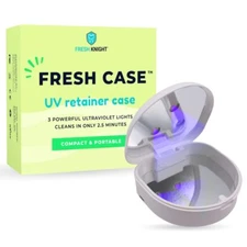 UV Retainer Case | UVC Retainer Cleaner Disinfects Cleans and Removes Odors M...
