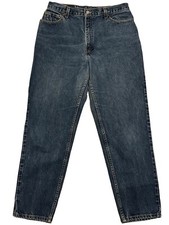 Vintage Levi s 550 USAMade Relaxed Fit Tapered Leg Denim Blue Jeans Size14 Mis M