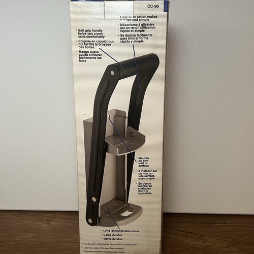 Progressive EASY CAN CRUSHER Wall Mount 12oz Pull Aluminum Soda Beer Recycling - 第 2/3 張圖片