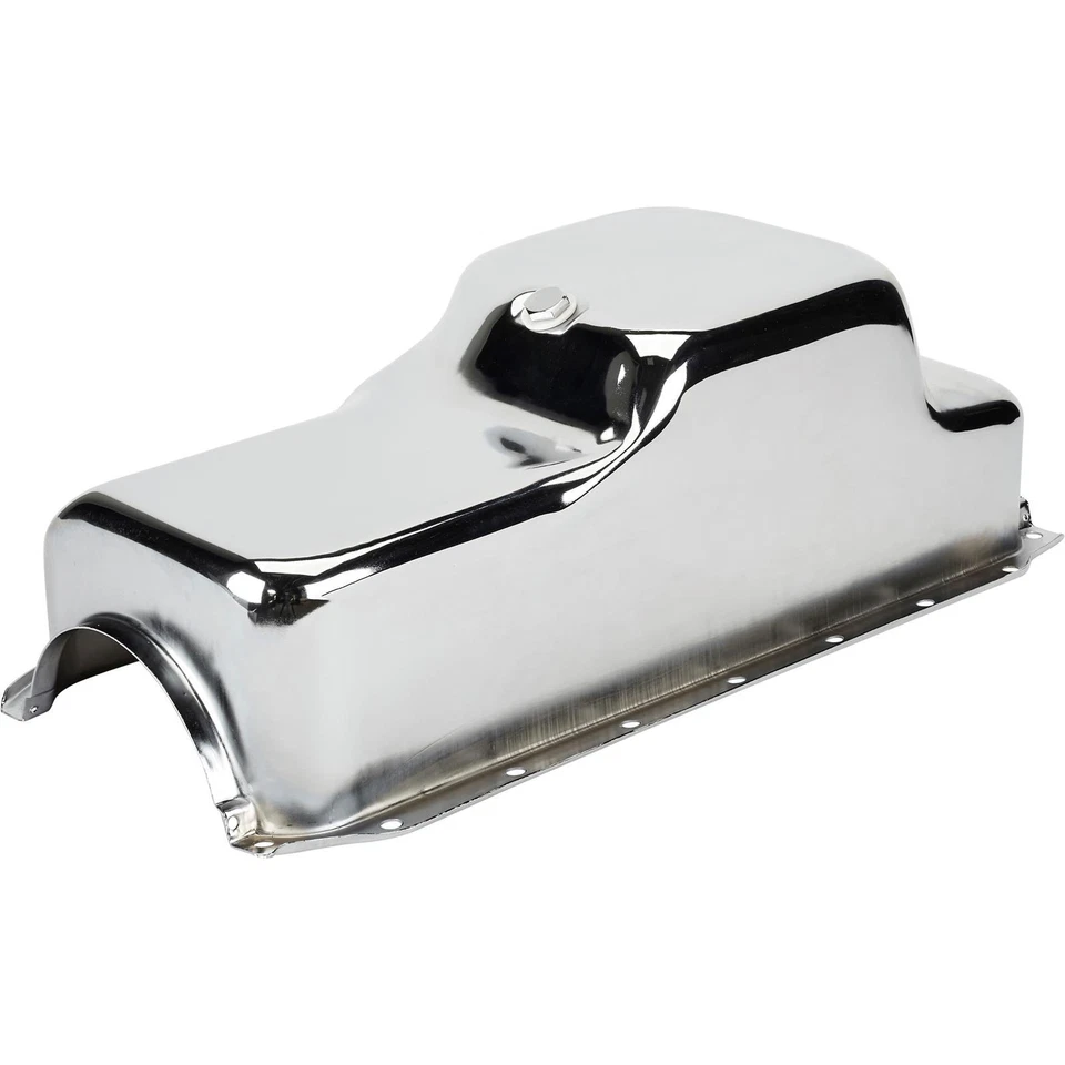 Speedway Motors 273-340 Mopar Dodge Plymouth 318 340 Stock Sump Chrome Oil Pan - Image 2 of 4