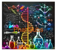 20oz Sublimation Tumbler Wrap Science Ready to Press Heat Transfer