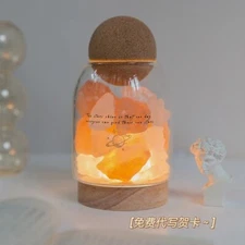 Long lasting observation of fireless crystal aromatherapy stone night light