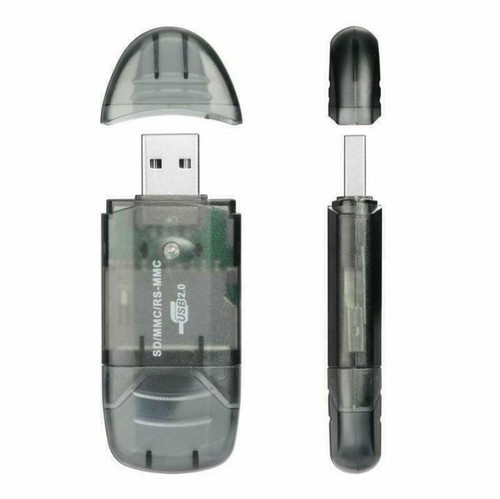 Neuer USB 2.0 SDHC/SDXC/SD/MMC/RS-MMC Speicherkartenleser 2 4 8 16 32 64 128 GB - Afbeelding 2 van 10