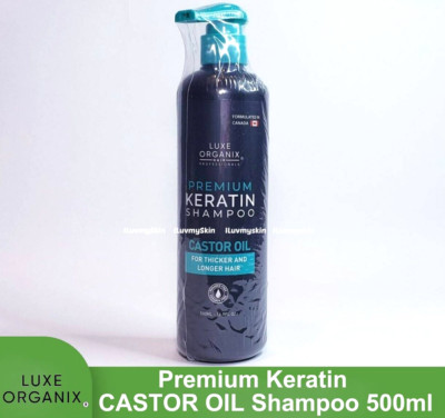 Luxe Organix Premium Keratin CASTOR Oil Shampoo 500ml