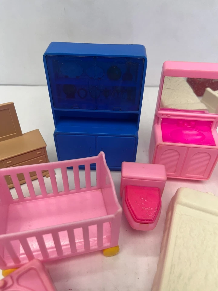 Lote de muebles de colección para casa de muñecas marcas mixtas Illco Arco ideal etc BIN G Foto 3 de 4