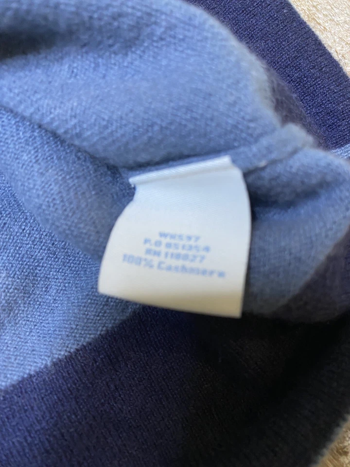 Suéter Boden Cashmere Mujer 8 Azul Manga Globo Usado en Excelente Condición Foto 4 de 4